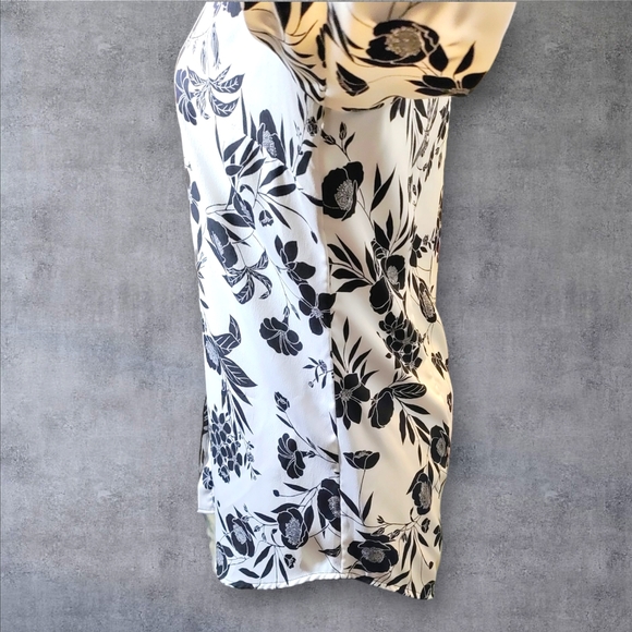 ANN TAYLOR | ✨ Black & White Floral Patterned Blouse | NWOT ✨ size 8 - Picture 4 of 9